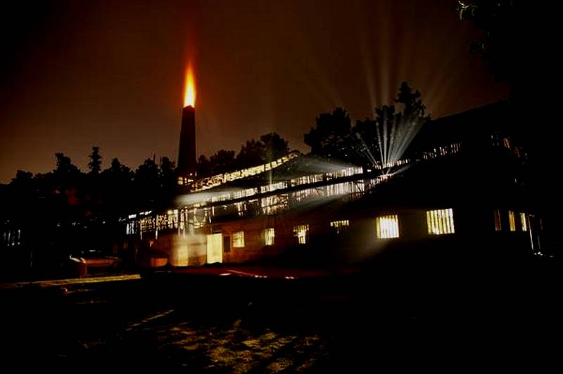 Kiln at night 